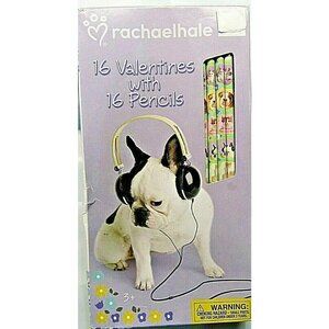 Puppies and Kittens Valentine's Day 16 Cards and Collectible Pencils
